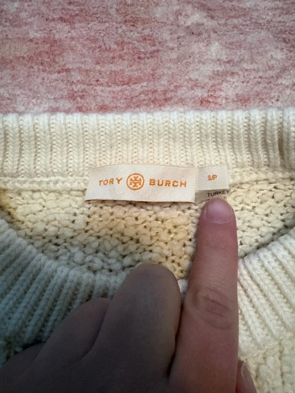 Tory Burch Bunny Intarsia Sweater Pullover Small Petite